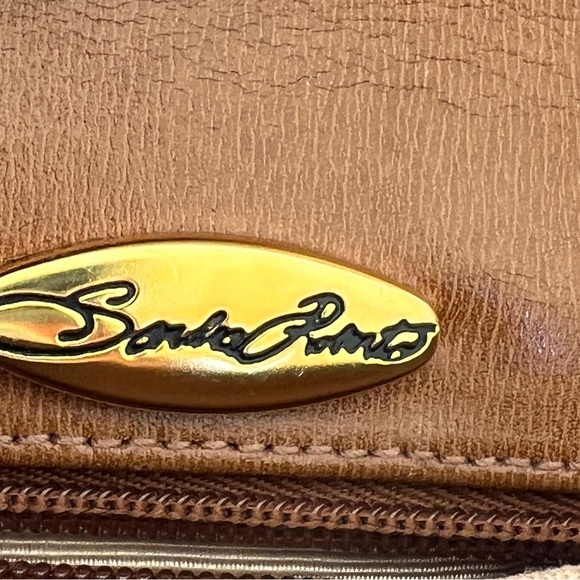 SONDRA ROBERTS VINTAGE HANDBAG Shoulder/ Crossbody w/ Tortoise Shell Chain - Picture 10 of 13